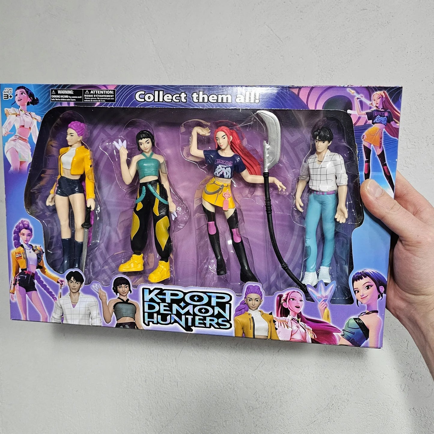 K-Pop Demon Hunters Up to 16 Cm Tall Action Figure Set (Pack of 4) - Kpop Demon Hunter Toys Set