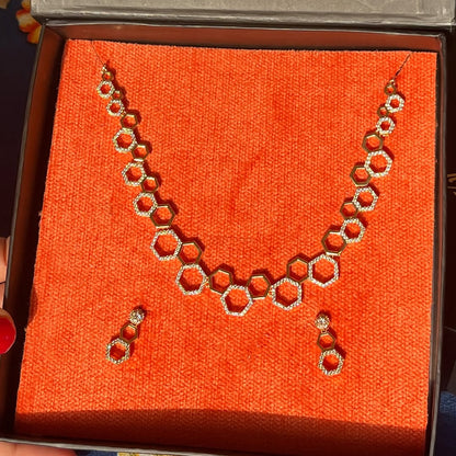 Classic American Ethnic Bridal Jewellery | Necklace + Earring Set