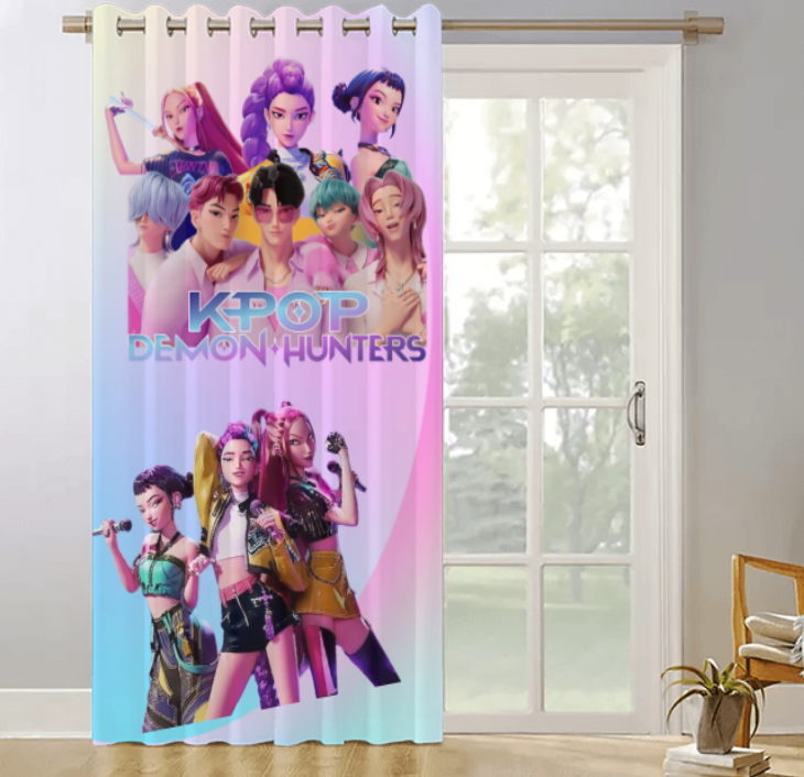 K-Pop Demon Hunters Curtain - K-Pop Curtain