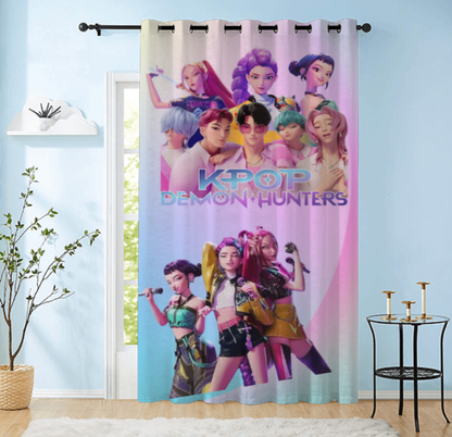 K-Pop Demon Hunters Curtain - K-Pop Curtain