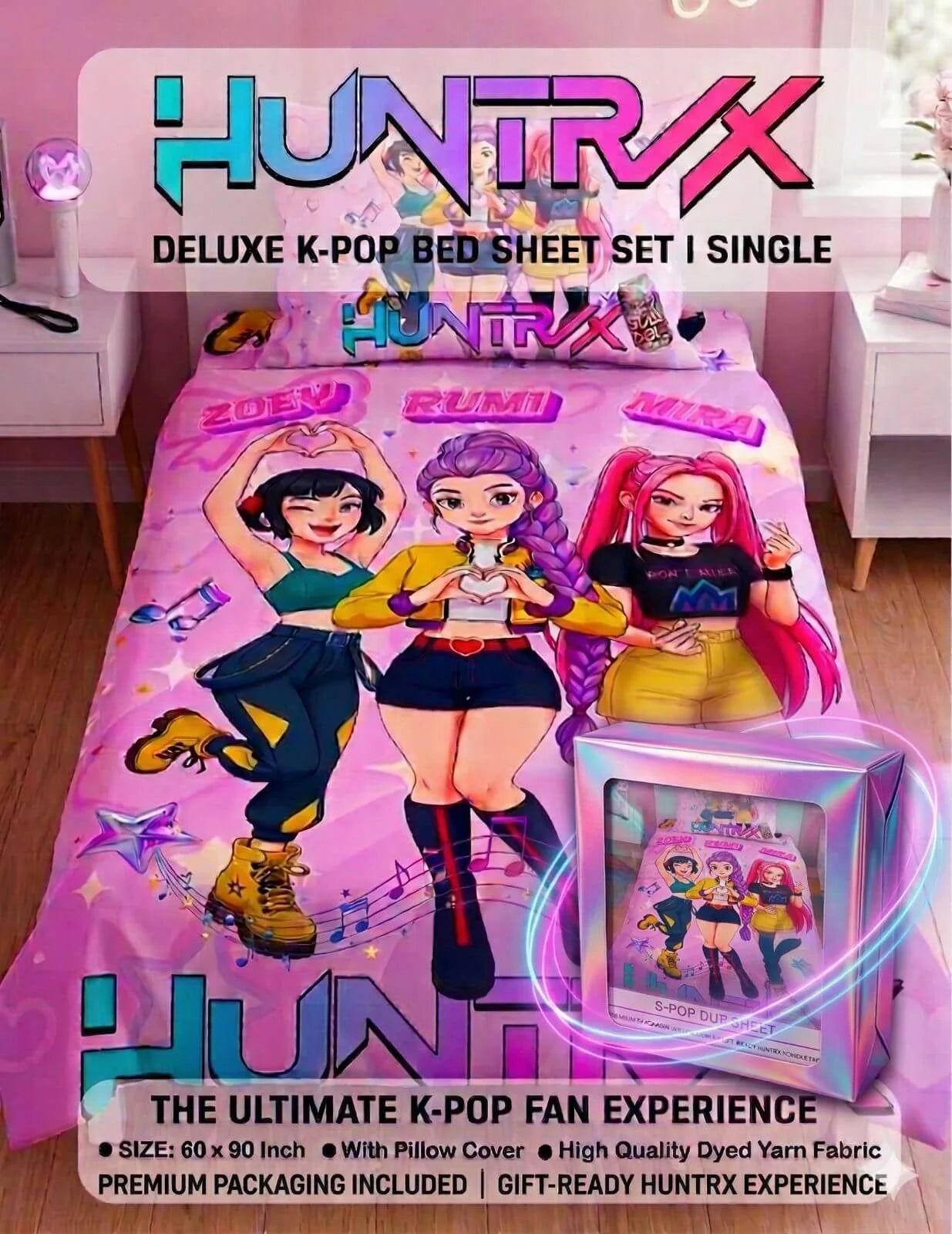K-Pop Demon Hunters Bedsheet