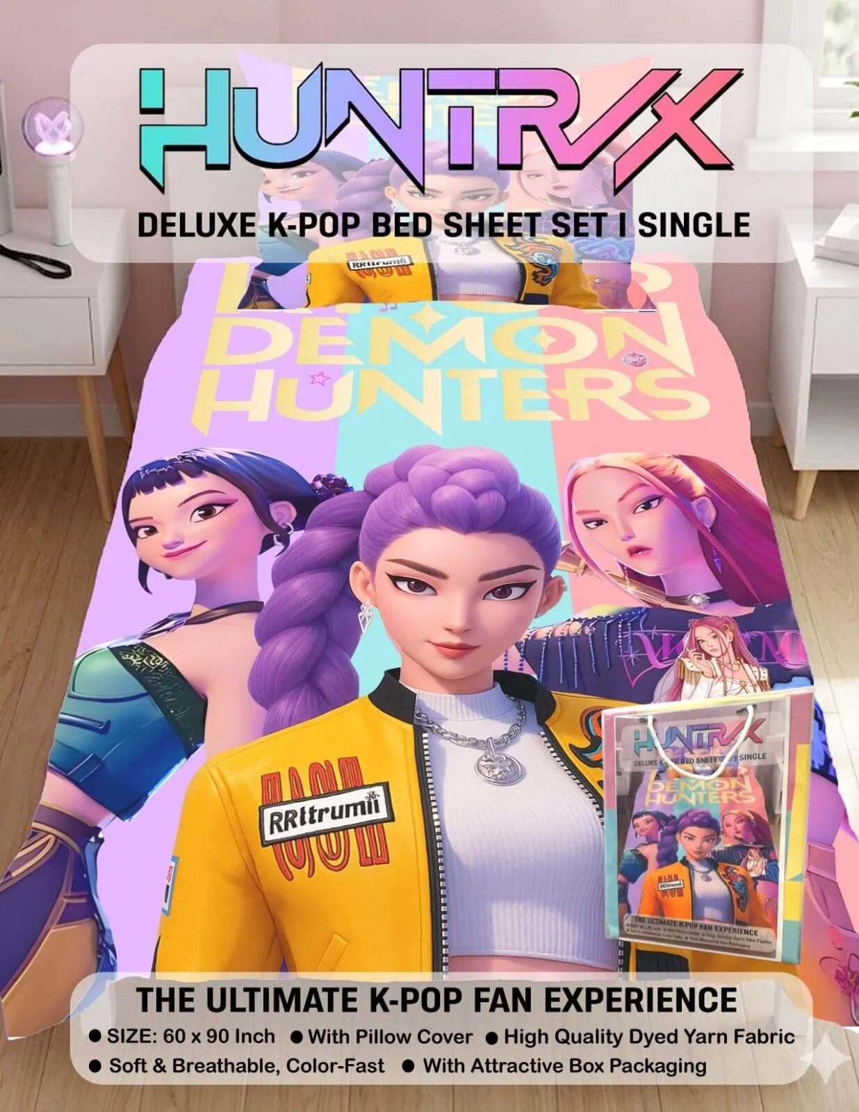 K-Pop Demon Hunters Bedsheet