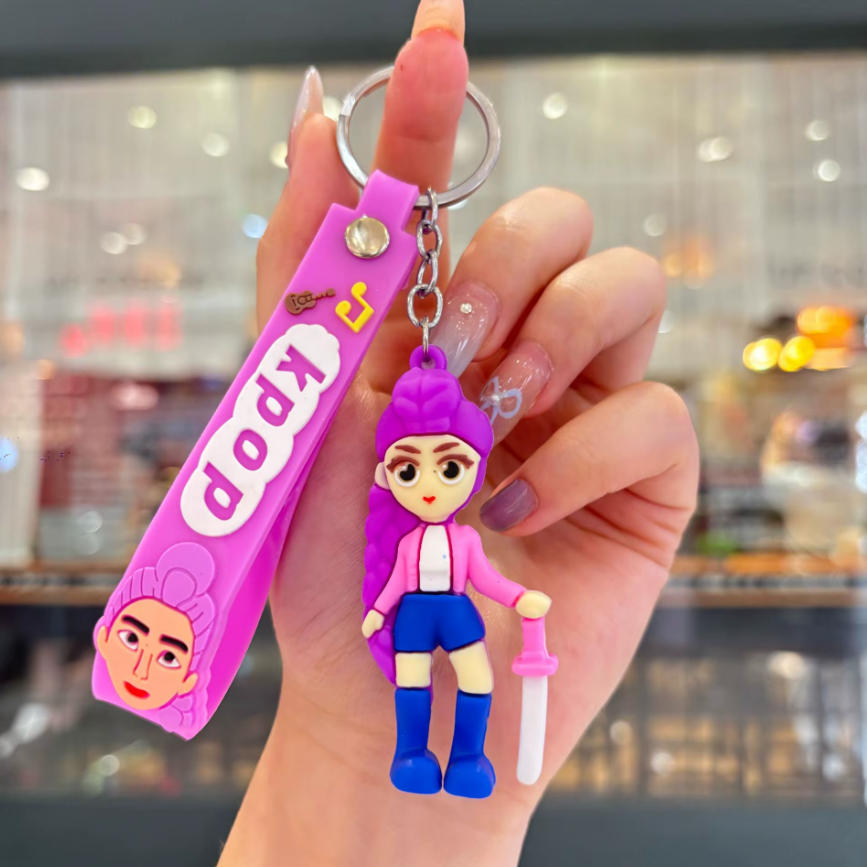 K-Pop Demon Hunters Keychain - K-Pop Keychain 