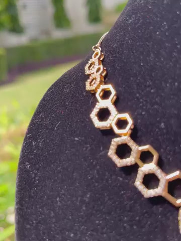 Classic American Ethnic Bridal Jewellery | Necklace + Earring Set